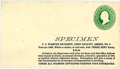 #ad USA UI64 VERY SCARCE quot;SPECIMENquot; IMPRINT WITH BULK ORDER FROM USPS $95.00