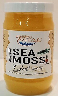 #ad Pineapple Flavored Sea Moss Gel Raw 100% Wildcrafted Sea Moss 16oz. $24.99