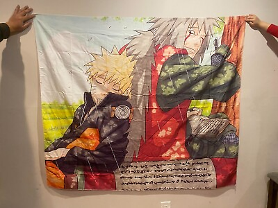 #ad Anime Tapestry Wall Hanging Tapestry Decor Naruto 50quot; x 60quot; with Hangers $15.00
