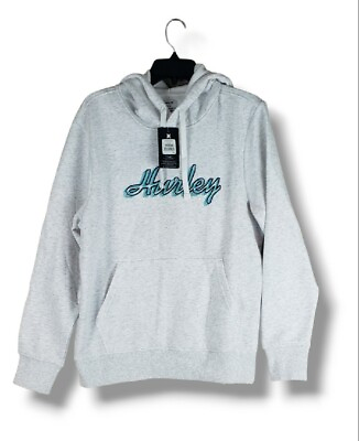 #ad Hurley Spread Love Surfing Fleece Hoodie Sweatshirt Embroidered Logo Small $29.99