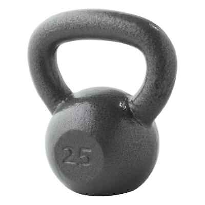 #ad 25lb Cast Iron Hammertone Kettlebell Exercise Fitness Training Weight Single $25.49