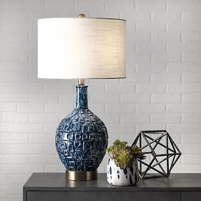 #ad nuLOOM Tucson Contemporary Blue Table Lamp $78.25