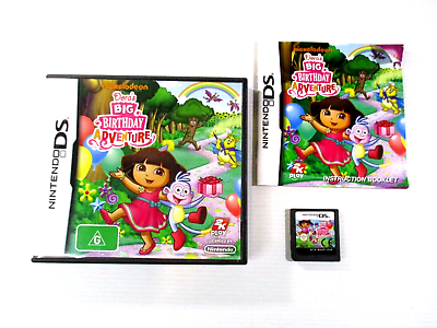#ad DS Game Dora’s Big Birthday Adventure G Nintendo Manual 2010 Take Two Tested AU $15.16