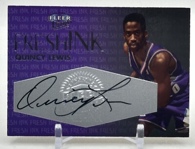 #ad Quincy Lewis Jazz Minnesota 1999 Fleer Ultra Signed Certified Auto NBA $4.99