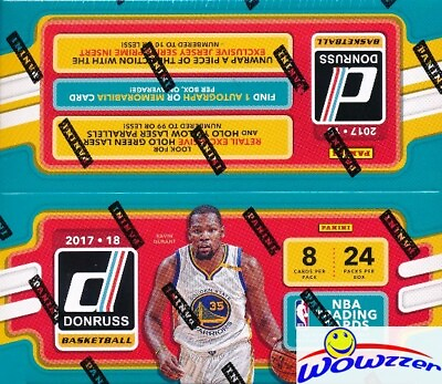 #ad 2017 18 Panini Donruss Basketball MASSIVE 24 Pack Retail Box 1 AUTOGRAPH MEM $399.95