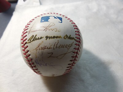 #ad AUTOGRAPHED BASEBALL SIGNED BY MULTIPLE PLAYERS $300.00
