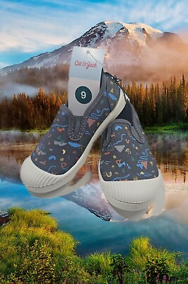 #ad *NWT* Cat amp; Jack Toddler Boy#x27;s Gray Slip On Shoes Sz 9 Y59 $12.08