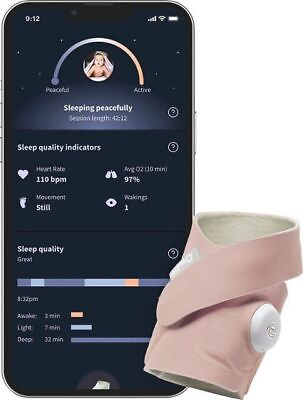 #ad Owlet Dream Sock Baby Monitor Dusty Rose BM06N20MCJ *NEW* $200.00