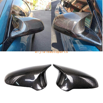 #ad FOR 2015 2019 BMW F82 M4 PERFORMANCE STYLE CARBON FIBER SIDE MIRROR COVER CAPS $82.99
