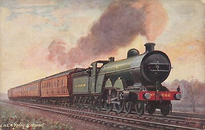 #ad L. amp; N.E. Railway: The Flying Scotsman Early Postcard Unused R. Tuck amp; Sons $12.00