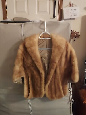 #ad NORMA CARRIER Mink Shole $195.00