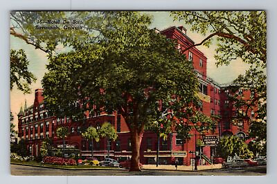#ad Savannah GA Georgia Hotel De Soto Advertising Vintage Souvenir Postcard $7.99