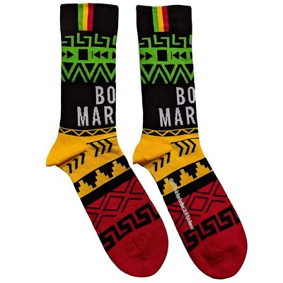 #ad Bob Marley Press Play Socks Black OS New $11.23