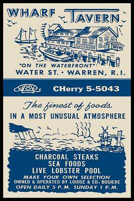 Wharf Tavern Warren Rhode Island Fridge Magnet $8.49