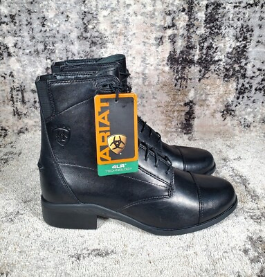 #ad Ariat Women#x27;s Heritage II Paddock Black Leather Size 8 $115.00
