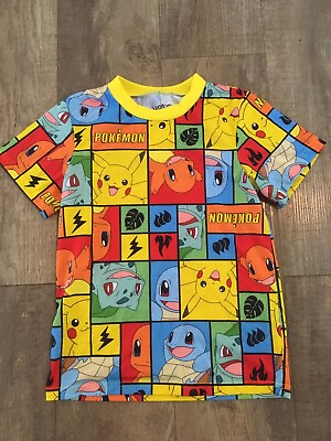 #ad Kids Pokemon Pajama Top Only Yellow M $4.49