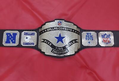 #ad Dallas Cow Boys Five Time World Championship Belt Adult Size $133.00