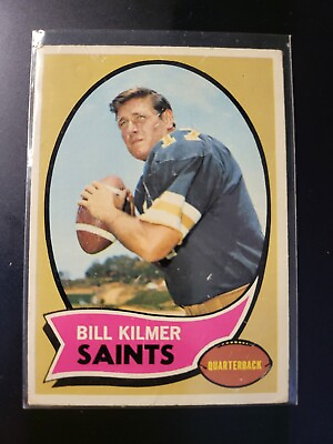 #ad 1970 Topps Bill Kilmer Card #166 $4.99