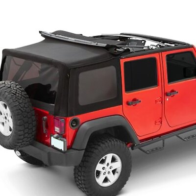 #ad For Jeep Wrangler JK 18 Bestop Replace a Top Black Soft Top for Factory Hardware $1312.40