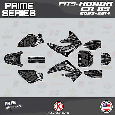 #ad Graphics Kit for Honda CR85 2003 2014 Prime Series Smoke $65.99
