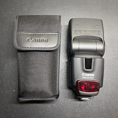 #ad Canon Speedlite 430EX Digital Camera Flash Shoe Mount W Case FREE SHIPPING $39.99