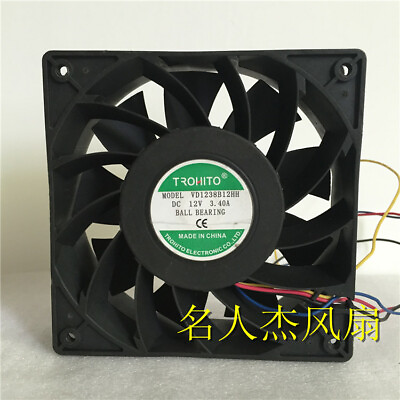 #ad 1pcs DC12V 3.40A 12038 cooling fan VD1238B12HH $54.72