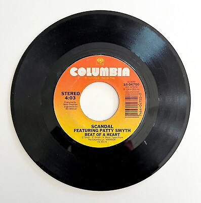#ad Scandal Patty Smyth Tonight Warrior Single 1984 Vinyl Record 45 7quot; Vintage VRE45 $4.55