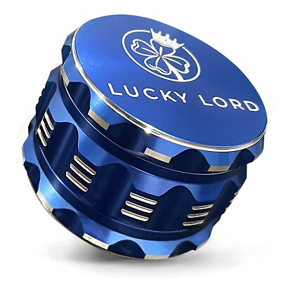 #ad Lucky Lord Spice Herb Tobacco Grinder 2.5 Inch 4 Piece Crusher Aluminum Grinder $20.99