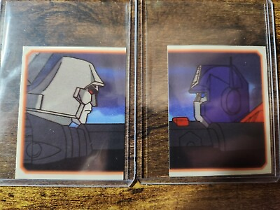 #ad 2003 Cards Inc. Transformers Generation 1 Sticker Optimus Prime Megatron #A10 11 $9.99
