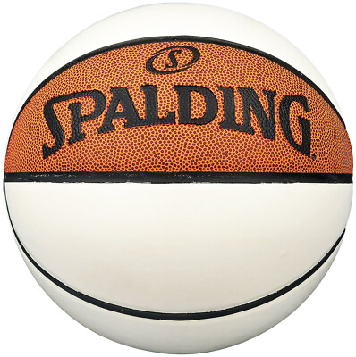#ad New Spalding Full Size NBA White Panel Basketball $49.99
