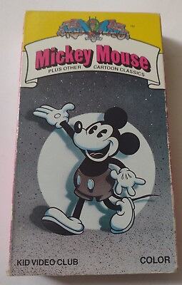 #ad 1988 Kids Video Presents Mickey Mouse Volume 1 VHS Tape Tested And Working C $10.00