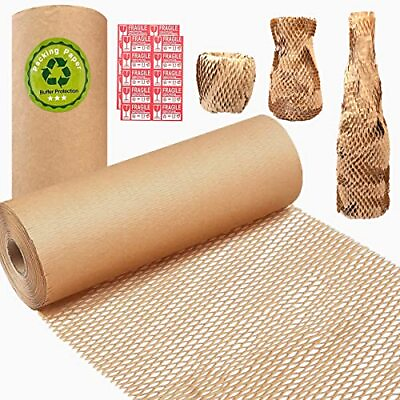 #ad Honeycomb Packing Paper 15 Inches x 230 Feet Eco Friendly Recyclable Cushion... $36.27