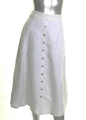 #ad New Women#x27;s Olivia Grace A Line Skirt White Size 12 $4.34