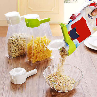 #ad Food Sealed Clip Safe Helpful Snack Sealing Clamp Bag Storage Clip with Lid Nice $8.33