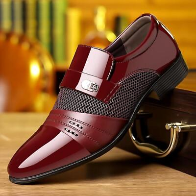#ad Business Dress Men Shoes Formal Slip On Dress Shoes Mens Oxfords Leather Loafers $26.99