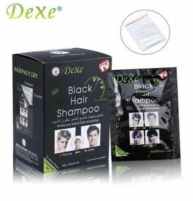 #ad gt;ØGÝUSA SELLER DEXE Black Hair Shampoo Instant 5 Min Hair Color Dye:=Ø%ÝBESTSELLER $25.00