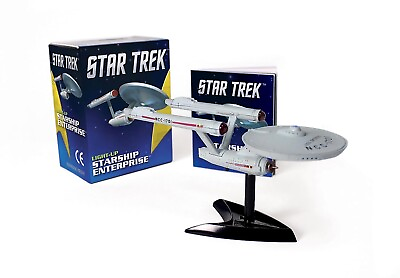 #ad Star Trek TOS Enterprise Light Up NCC 1701 Ship with Collector Book Sealed box $19.00