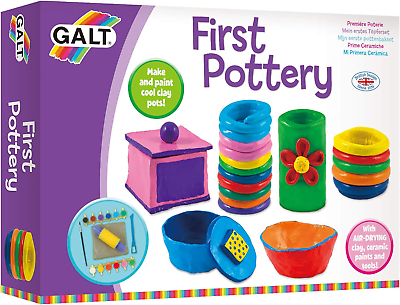 #ad Galt Toys First Pottery Kids Craft Kits Clay and Paint Ages 6 Years Plus $28.57