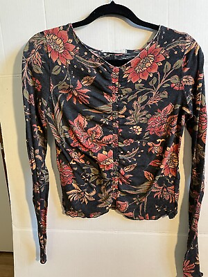 #ad Women’s Top We The Free Large Multi Color Stretchy $18.88