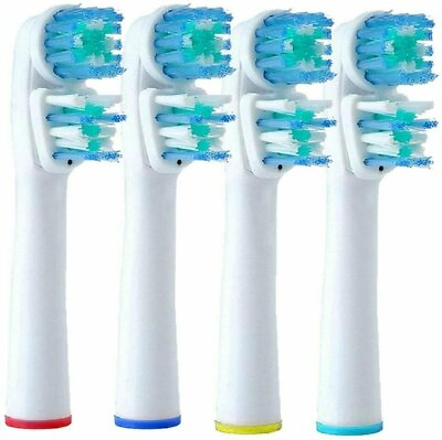 #ad Alayna Replacement Toothbrush Heads Compatible with Oral B Dual Clean 4 Pack $7.99