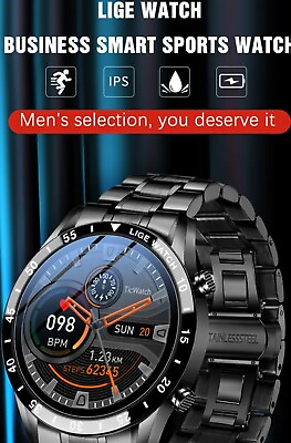 #ad Lige Luxury Full Circle Touch Screen Smart Fitness Watch Life Waterproof $49.99