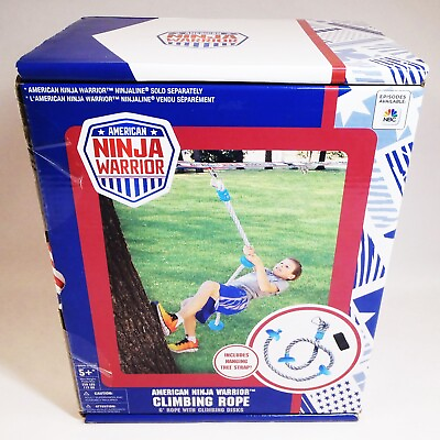 #ad NINJA WARRIER Climbing Rope Kids Playset NEW SEALED $39.95