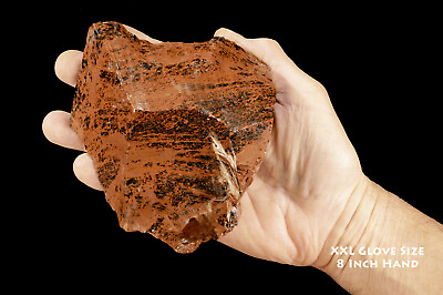 #ad MAHOGANY OBSIDIAN 5quot; 1 2 Lb Rock Mineral Specimen Raw Root Chakra Healing Stone $24.99