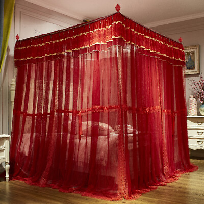 #ad Double Layers Romantic Bed Netting Mosquito Net Luxury Bed Canopy Bed Curtain $209.76