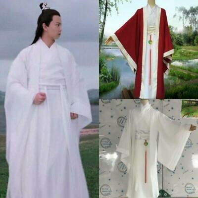 #ad Men#x27;s Performance Retro Chinese Dynasty Cosplay Costume Robe Long Gown Outwear $61.42