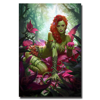 #ad Poison Ivy Cartoon Girl Wall Poster Manga Art Picture Print Bedroom Decor $6.72