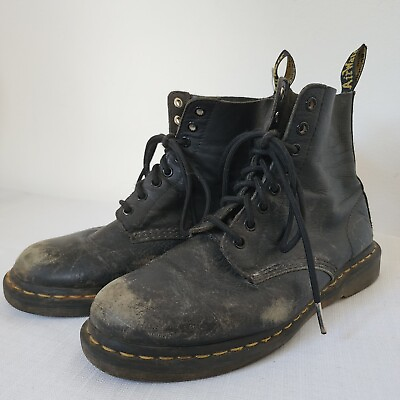 #ad Dr Marten Combat Boots Black 8 Womens 1460 Eight Eye Doc Marten Pascal Virginia $39.99