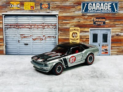 #ad 🐎🐎🐎Hot Wheels Garage #x27;67 Ford Mustang GT Silver Real Riders C5🐎🐎🐎 $22.45
