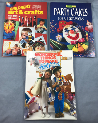 #ad 3 Books Australian Womens Weekly Childrens Kids Art amp; Craft Party Cake Costumes C $24.95