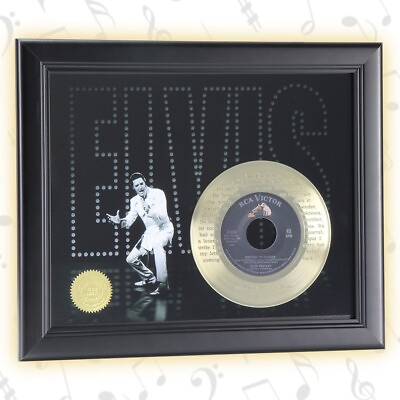 #ad elvis presley 24k Gold Record.. With the lyrics to quot; Return to Senderquot; $125.99